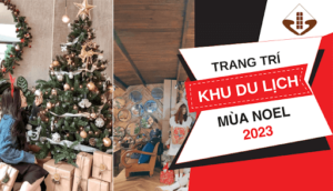 Trang trí khu du lịch mùa noel