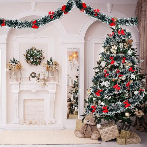 Trang trí nhà hàng đón noel bằng cây thông