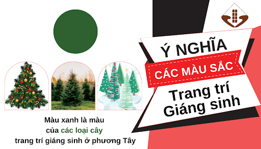 Màu xanh trang trí giáng sinh