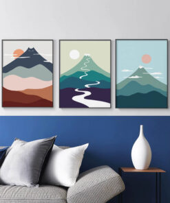 tranh treo tường 30x40 hình mèo cách điệu độc đáo