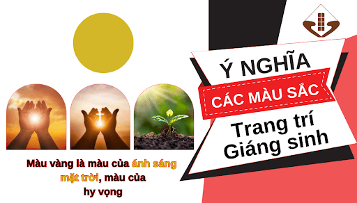 Màu vàng trang trí giáng sinh