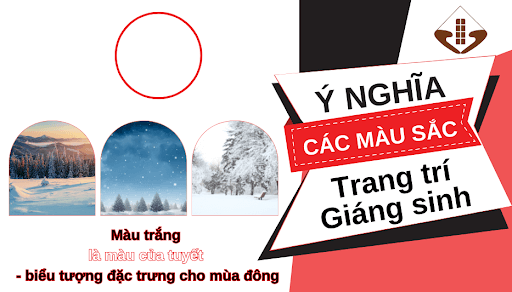 Màu trắng trang trí giáng sinh