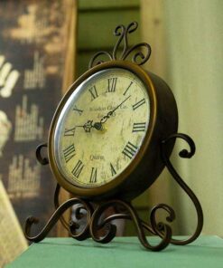 Đồng hồ để bàn phong cách retro Châu Âu - hàng hiếm