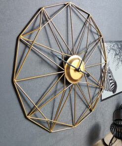 Đồng hồ treo tường phòng khách hình khối 3 chiều độc đáo