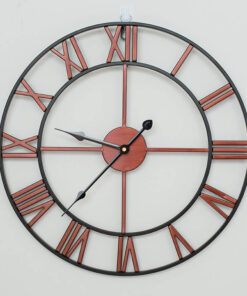 Đồng hồ treo tường sắt nghệ thuật số La Mã cổ điển 40cm (1)