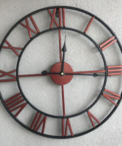 Đồng hồ treo tường sắt nghệ thuật số La Mã cổ điển 45cm