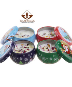 Hũ nến thơm Mini họa tiết Noel làm quà tặng Giáng sinh