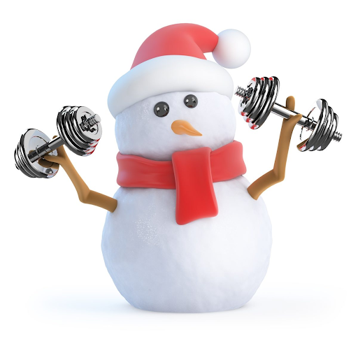Mua người tuyết trang trí Noel phòng gym