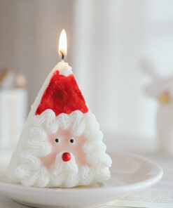 Nến thơm Handmade hình ông già Noel quà tặng Noel hương Pear Freesia