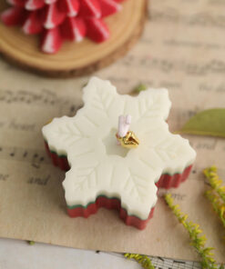 Nến thơm hình bông tuyết trang trí nhà cửa