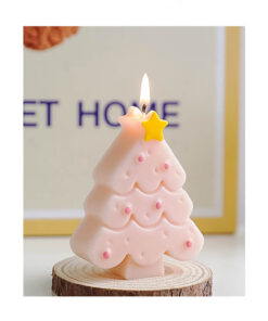 Nến thơm hình cây thông Noel 7 màu sắc 7 mùi hương trang trí Giáng sinh