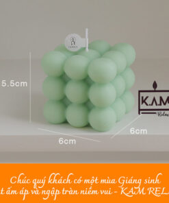 Nến thơm hình khối Rubik 8 màu sắc 8 mùi hương thư giãn cực chill