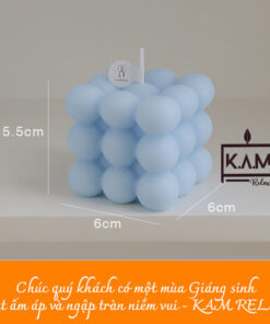 Nến thơm hình khối Rubik 8 màu sắc 8 mùi hương thư giãn cực chill