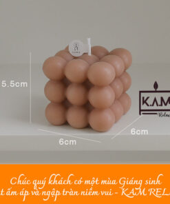 Nến thơm hình khối Rubik 8 màu sắc 8 mùi hương thư giãn cực chill
