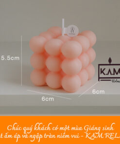 Nến thơm hình khối Rubik 8 màu sắc 8 mùi hương thư giãn cực chill