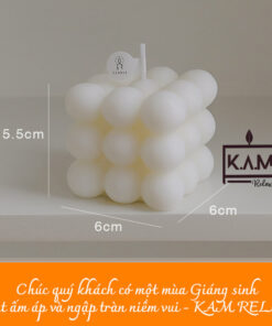 Nến thơm hình khối Rubik 8 màu sắc 8 mùi hương thư giãn cực chill