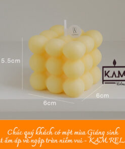 Nến thơm hình khối Rubik 8 màu sắc 8 mùi hương thư giãn cực chill