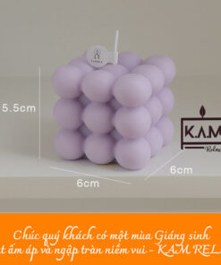 Nến thơm hình khối Rubik 8 màu sắc 8 mùi hương thư giãn cực chill
