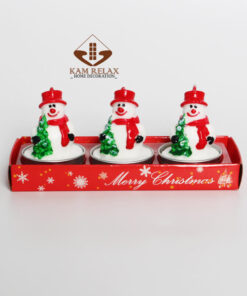 SET quà tặng nến thơm NOEL 3 hũ nến hình ông già noel, cây thông, ngôi nhà