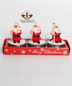 SET quà tặng nến thơm NOEL 3 hũ nến hình ông già noel, cây thông, ngôi nhà