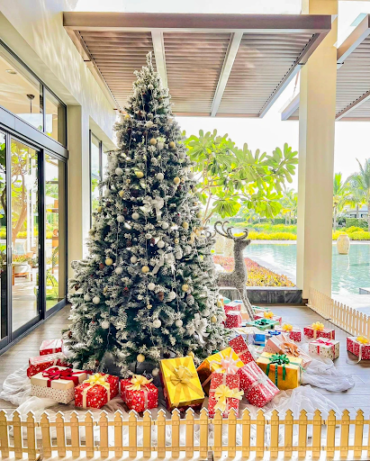 Trang trí phòng gym đón noel theo phong cách Bắc Âu