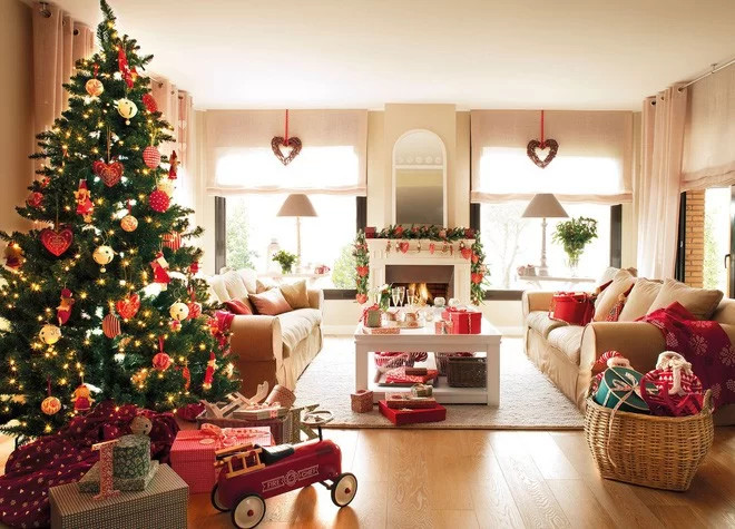 Trang trí phòng khách dịp Noel1