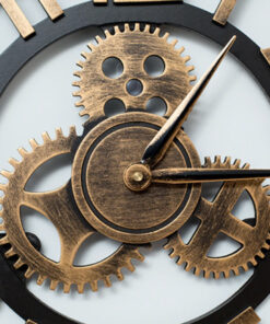 Đồng hồ treo tường cổ điển Industrial kim số La Mã 58cm