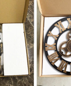 Đồng hồ treo tường cổ điển Industrial kim số La Mã 58cm