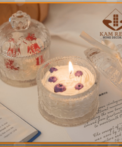 Hũ nến thơm hình bánh kem dâu tây