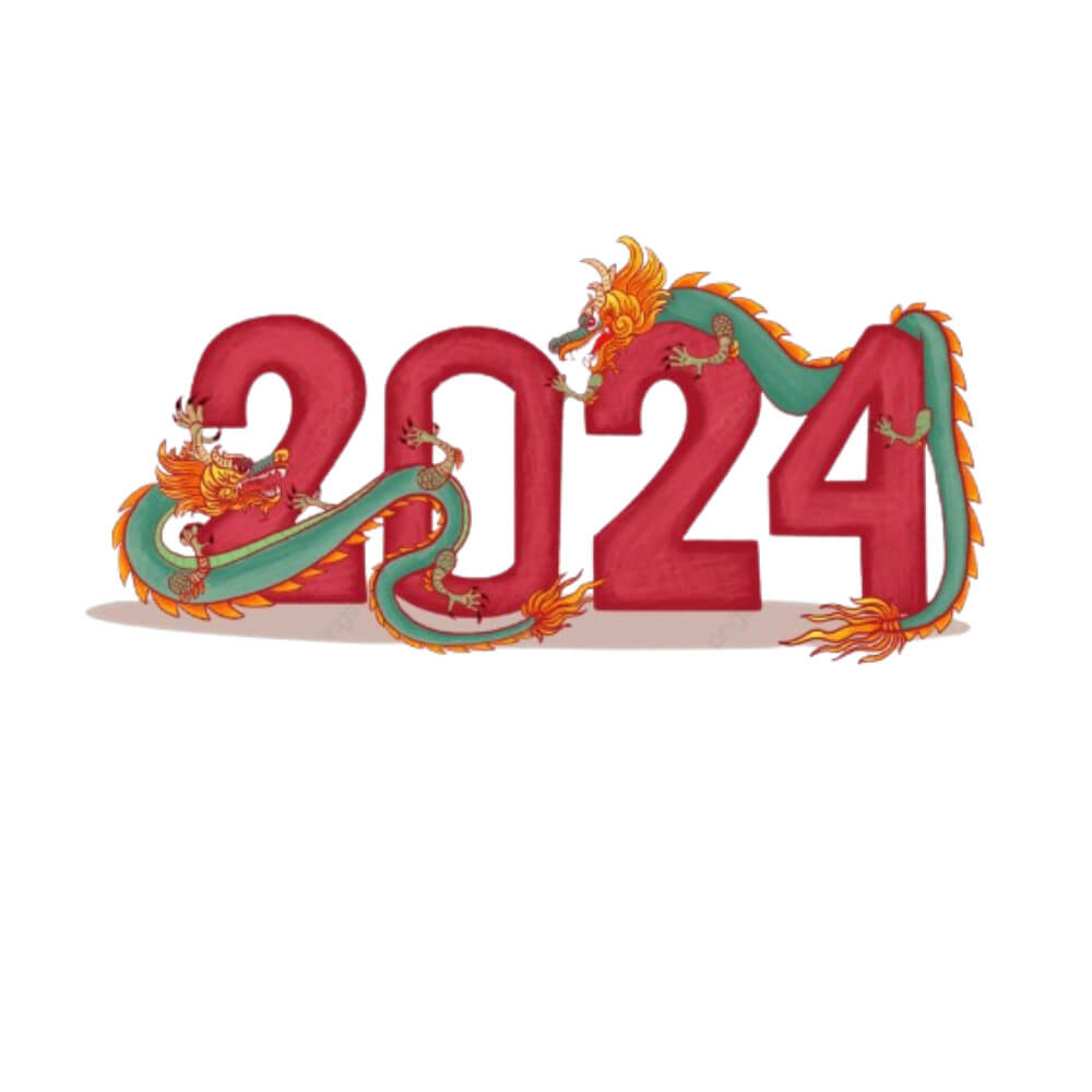Ảnh rồng 2024 biểu trưng may mắn