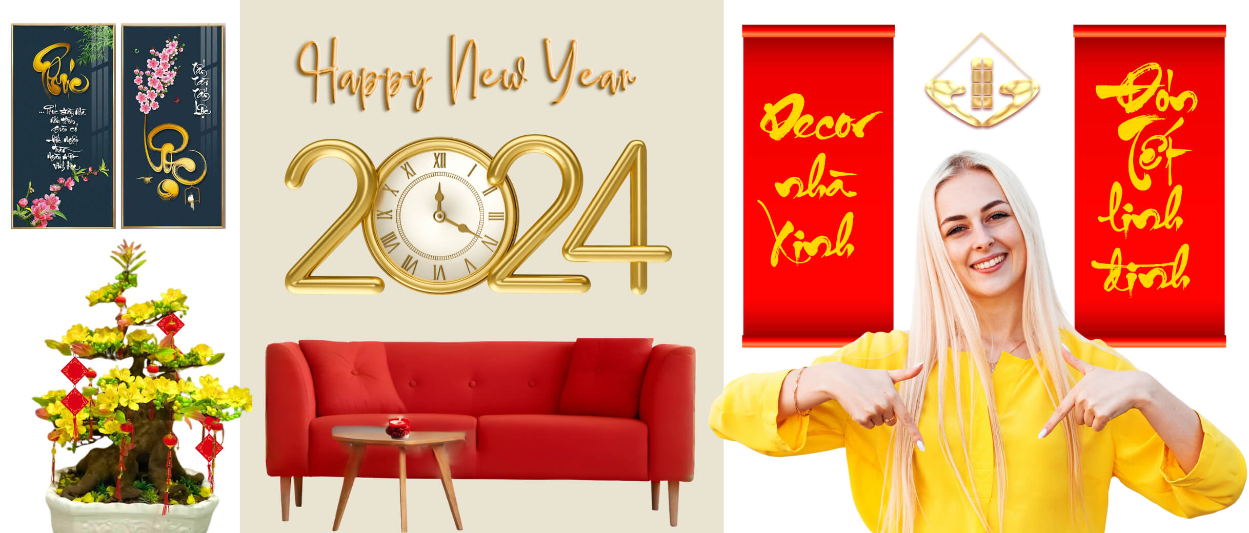 Trang trí nhà cửa Kam Relax Tết 2024 (1)