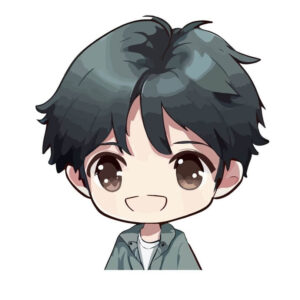 Ảnh chibi cute nam mỉm cười