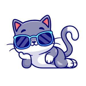 Ảnh mèo đeo kính cute