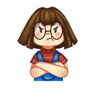 Avatar anime nữ đeo kính
