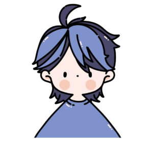 Ảnh cute chibi nam tóc xanh cool ngầu