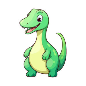 Cute avatar khủng long màu xanh