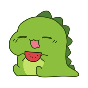 Avatar chibi khủng long đáng yêu