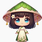 Hình avatar cute nữ đội nón lá