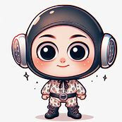 Ảnh nam chibi phi hành gia làm avatar